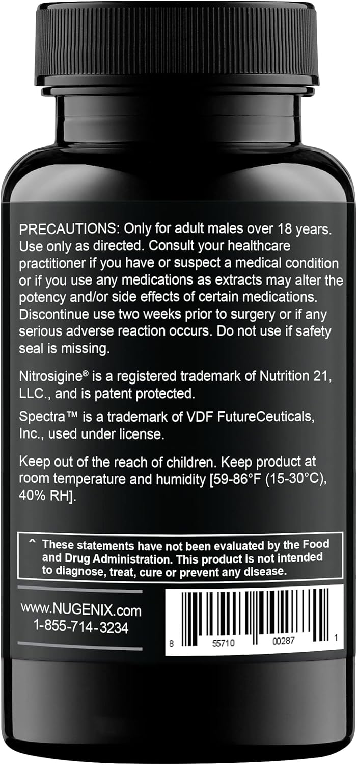 Nugenix Perform: Men's Nitric Oxide and Vitality Booster Supplement - 30ct Bottle