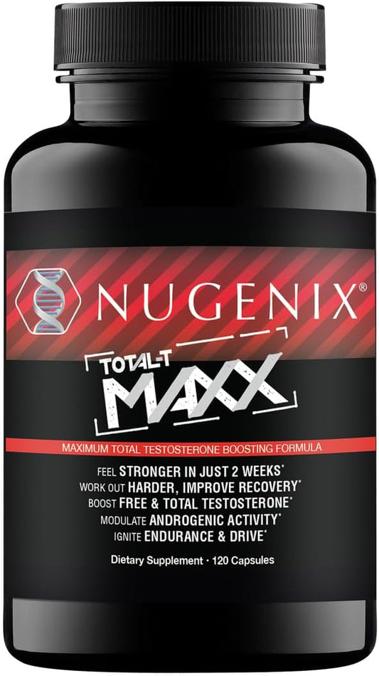 Nugenix Total-T Maxx - 120 Count, Ultimate Strength & Stamina Enhancer for Men
