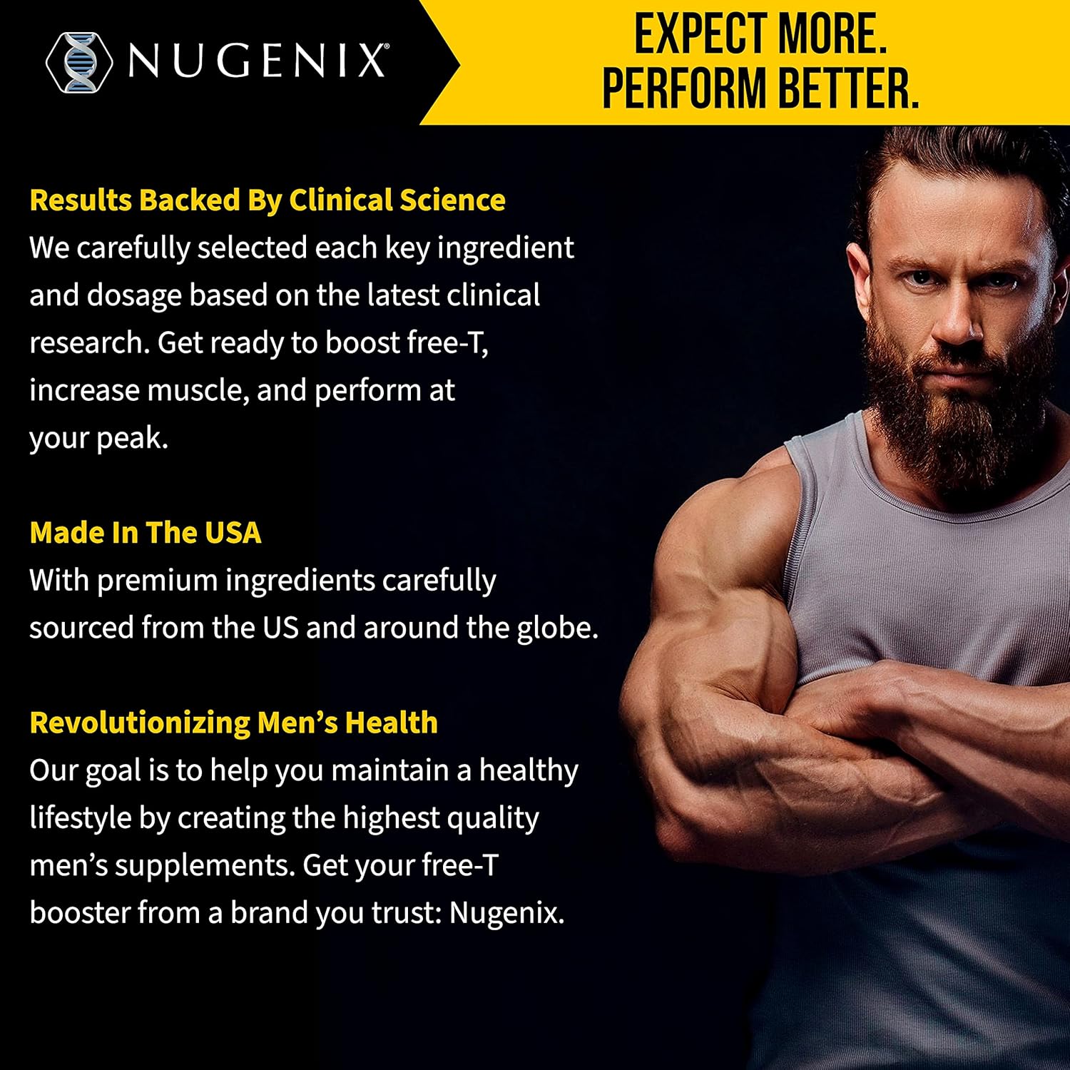 Nugenix Ultimate Free Strength & Stamina Enhancer - 240 Capsules for Men's Health and Performance
