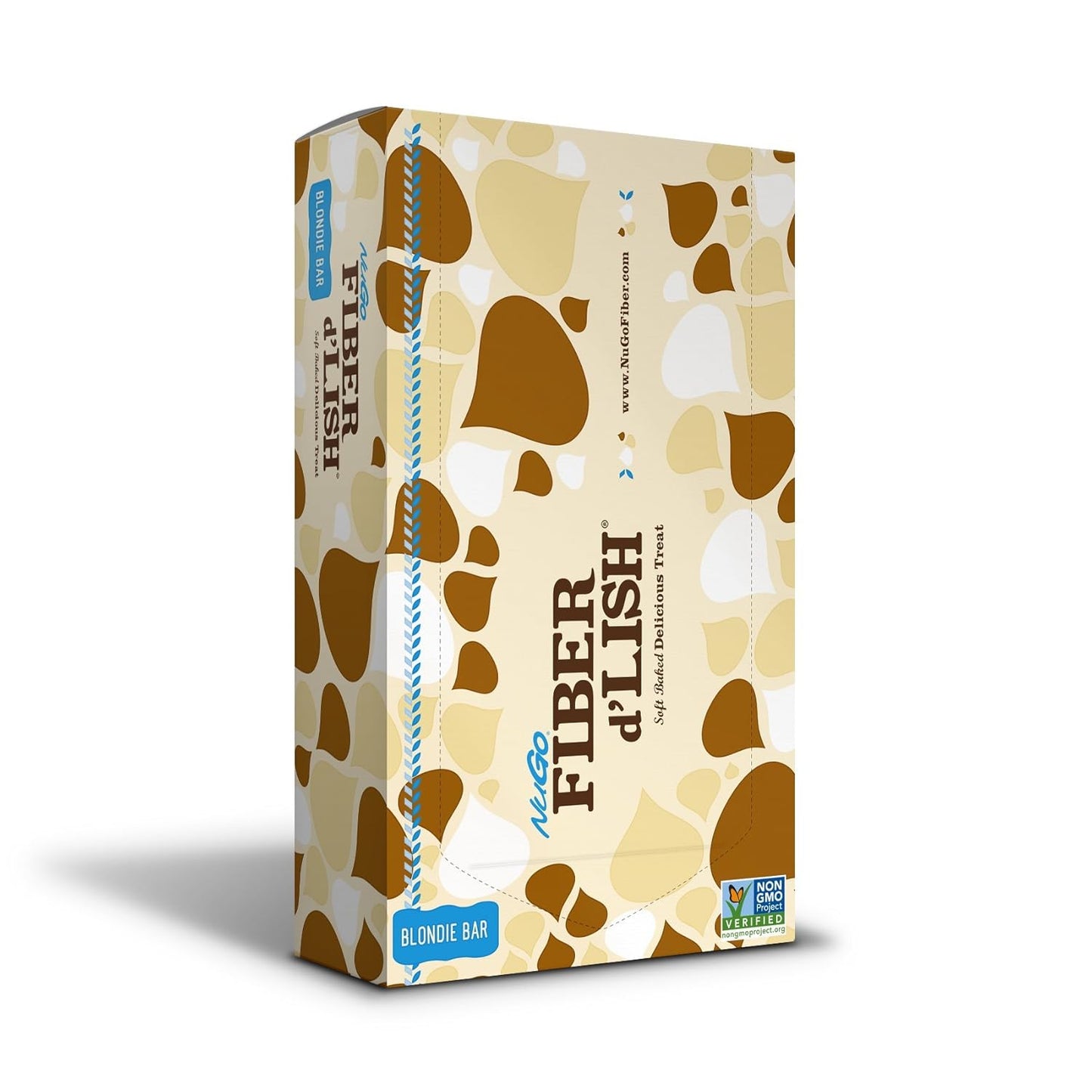 NuGo Fiber d'Lish Blondie and Blueberry Cobbler Bars Bundle - 32 Count, 12g Fiber, 150-160 Calories