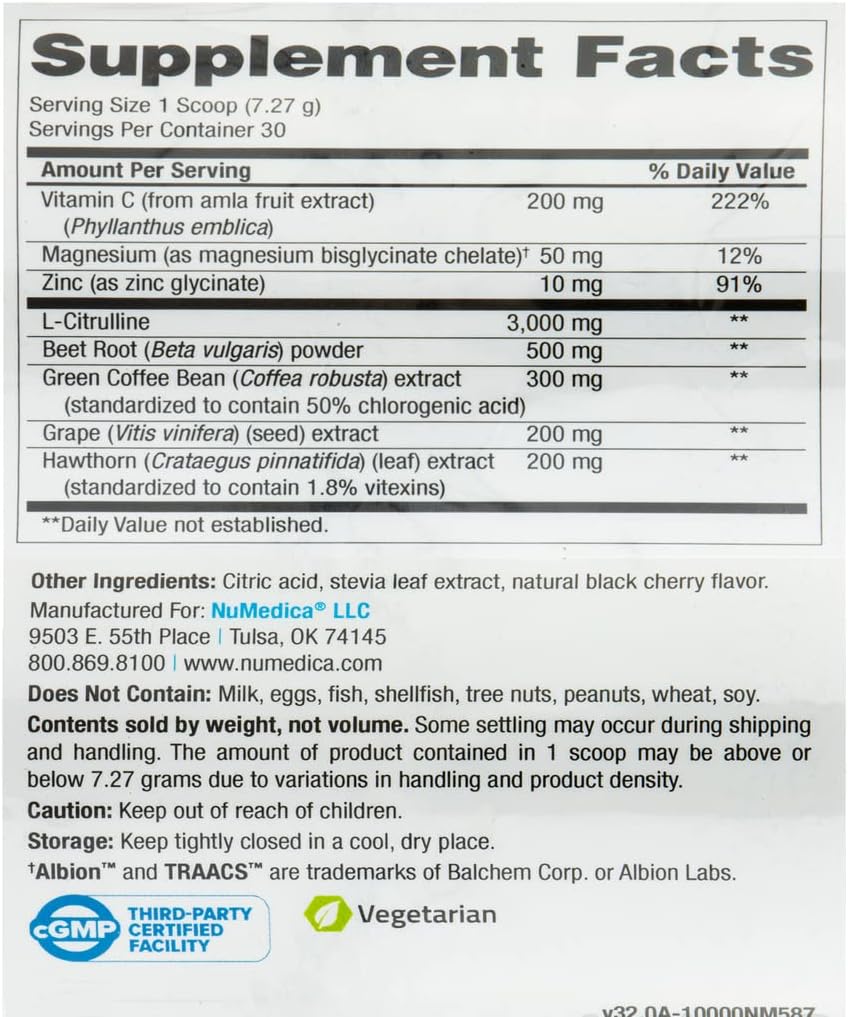 NuMedica NOVA Complete Monk Fruit Powder - 7.69 oz (218.04 Grams) - Boost Nitric Oxide for Circulation in Men and Women