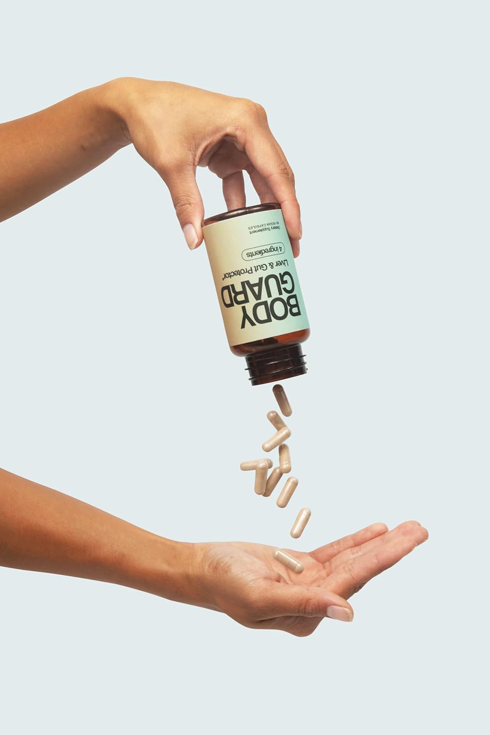 Nunchi Bodyguard Liver & Gut Protector Supplement - Antioxidant & Hangover Aid - Asian Glow Support - Gluten Free - USA Made - 60 Vegan Capsules