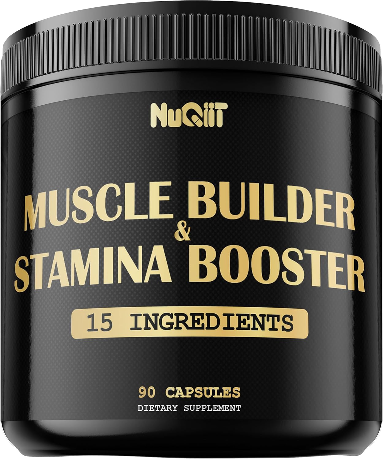 NUQIIT Muscle Builder Supplement with Creatine Monohydrate and Tribulus Terrestris - Enhance Strength, Stamina, and Energy - 90 Capsules