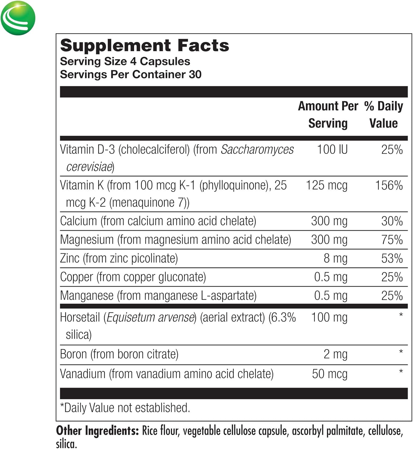 Nutra BioGenesis Osteogenesis Supplement - 120 Capsules for Bone Strength - Calcium, Magnesium, Vitamin D, and K