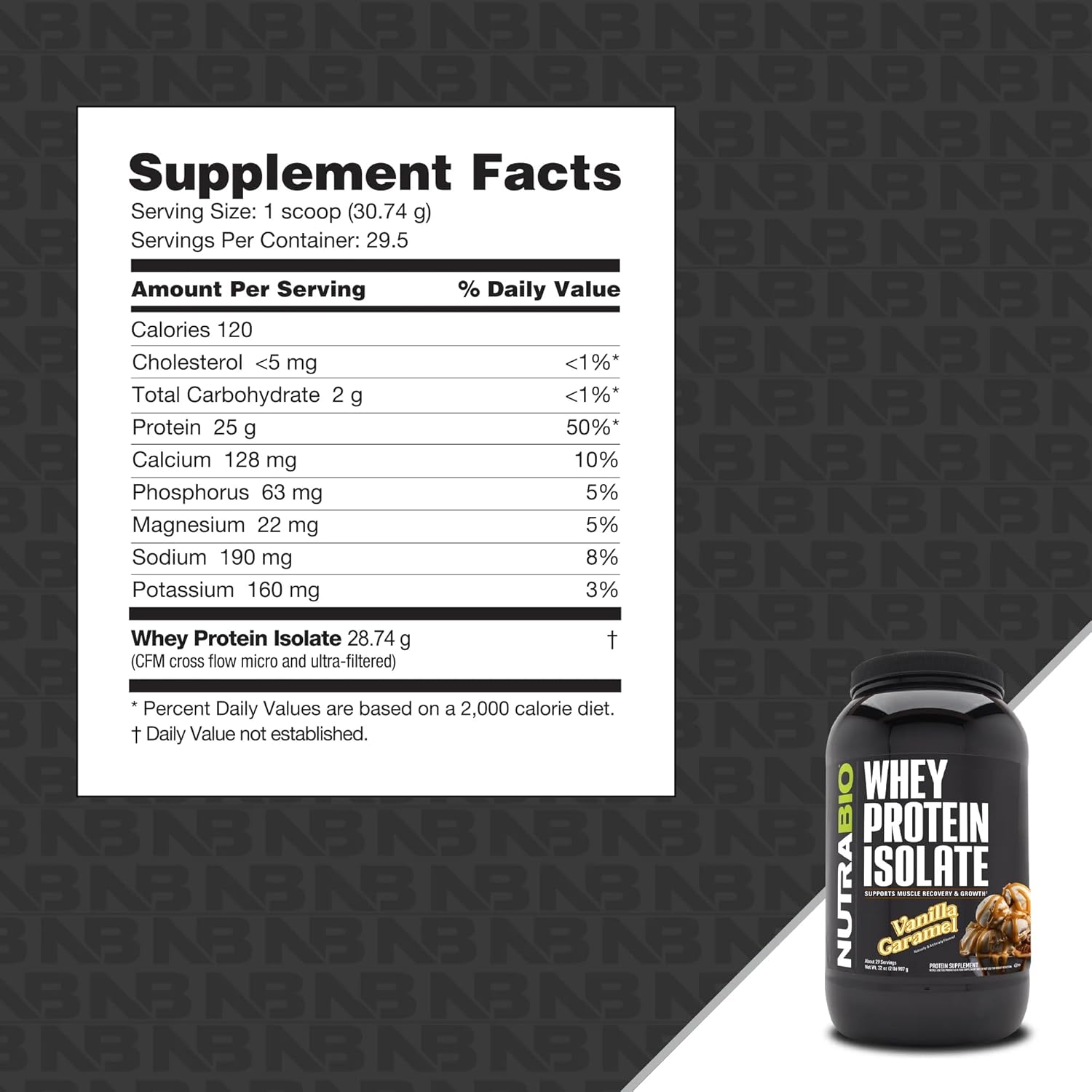 NutraBio Creatine Monohydrate and Whey Protein Isolate Bundle - Muscle Energy, Lean Muscle Growth, Recovery, Strength - Unflavored, 150g, Vanilla Caramel.