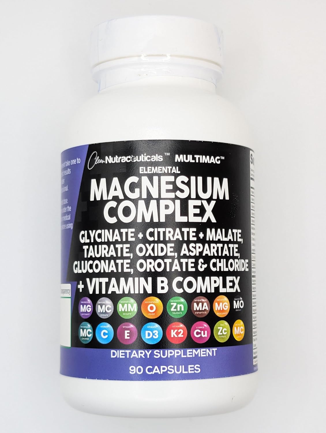 Nutraceuticals Magnesium Complex with Multiple Forms of Magnesium, Zinc, Copper, Manganese, and Vitamin C - 1 Pack