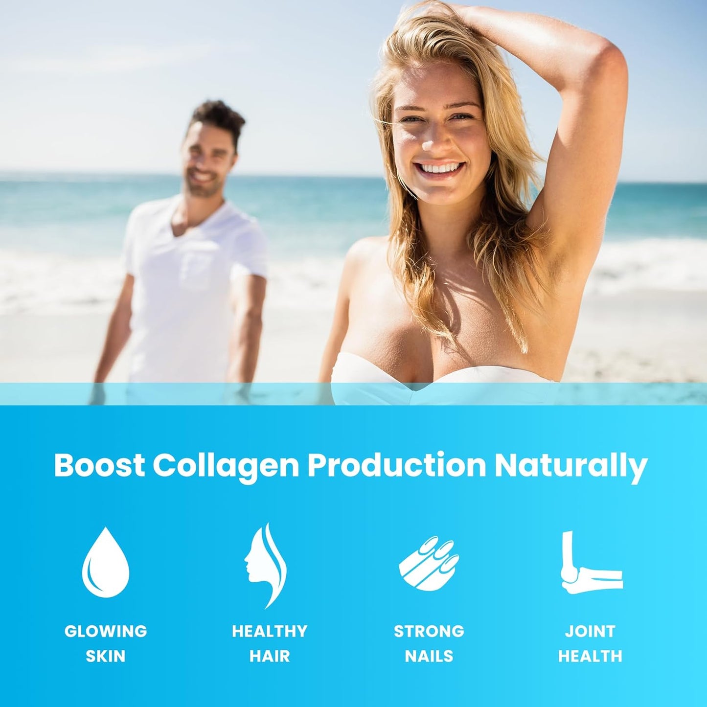 NutraChamps Hair, Skin & Nails Bundle with Biotin, Collagen, and Keratin for Complete Care