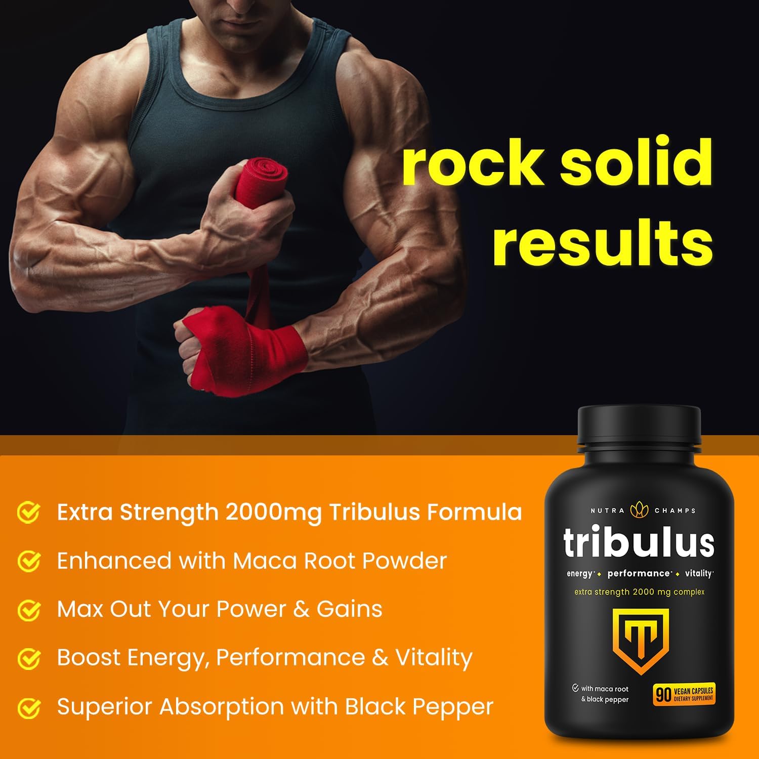 NutraChamps Tribulus & Berberine Duo for Complete Vitality & Metabolic Health