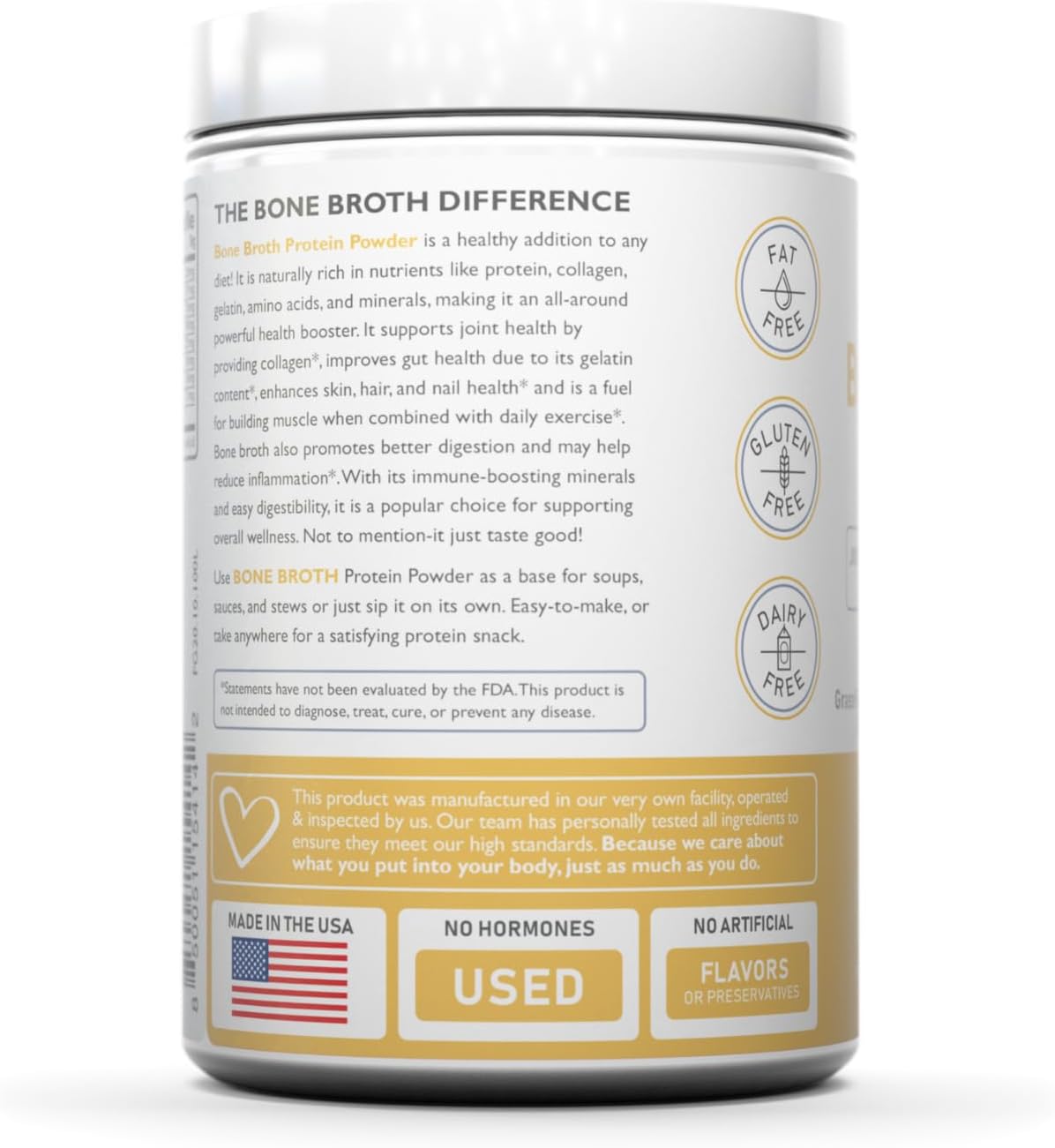 NUTRACOLLAGEN Bone Broth Protein Powder: Non-GMO, Keto & Paleo Friendly; Supports Joint, Gut, Muscle, and Bone Health. 11g Collagen, 10g Protein, Chicken Flavor - 20 Servings