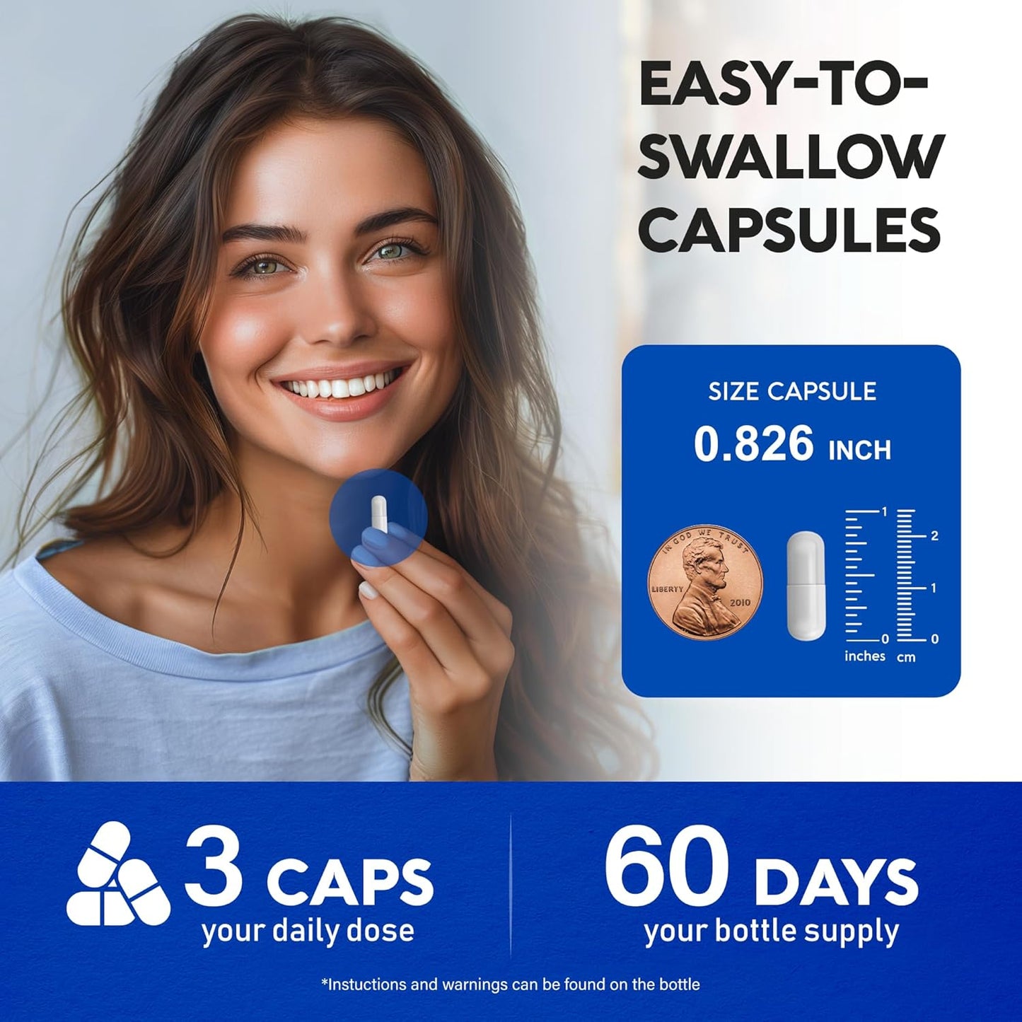 NUTRAHARMONY Magnesium Supplement - 5-in-1 Complex for Stress, Muscle & Heart Support - Vegan, Natural, Non-GMO - 180 Capsules, Made in USA