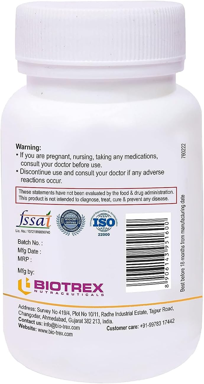 Nutranix TNA Vitamin B6 Pyridoxine Hydrochloride Supplement for Energy Support | 60 Veg Capsules