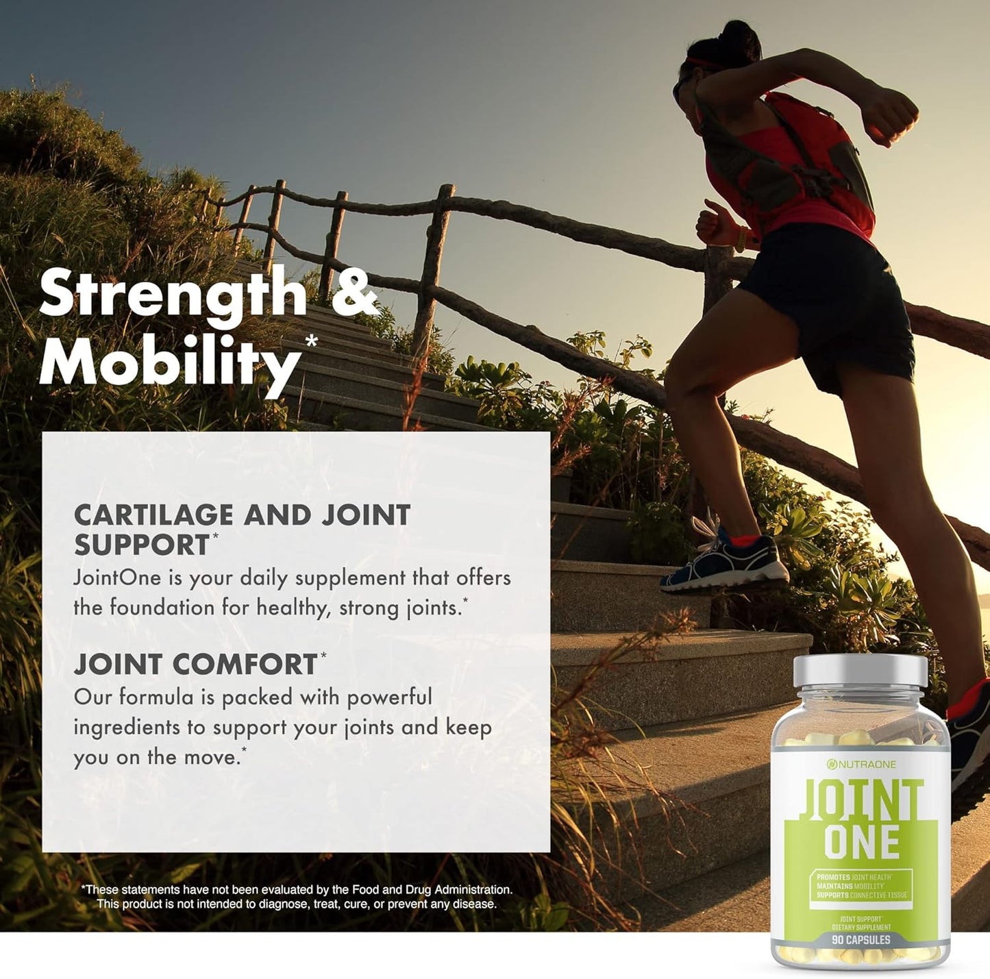 NutraOne JointOne Joint Support Supplement with Collagen, Glucosamine, Turmeric - 90 Capsules for Men and Women Looking to Maintain Joint Health