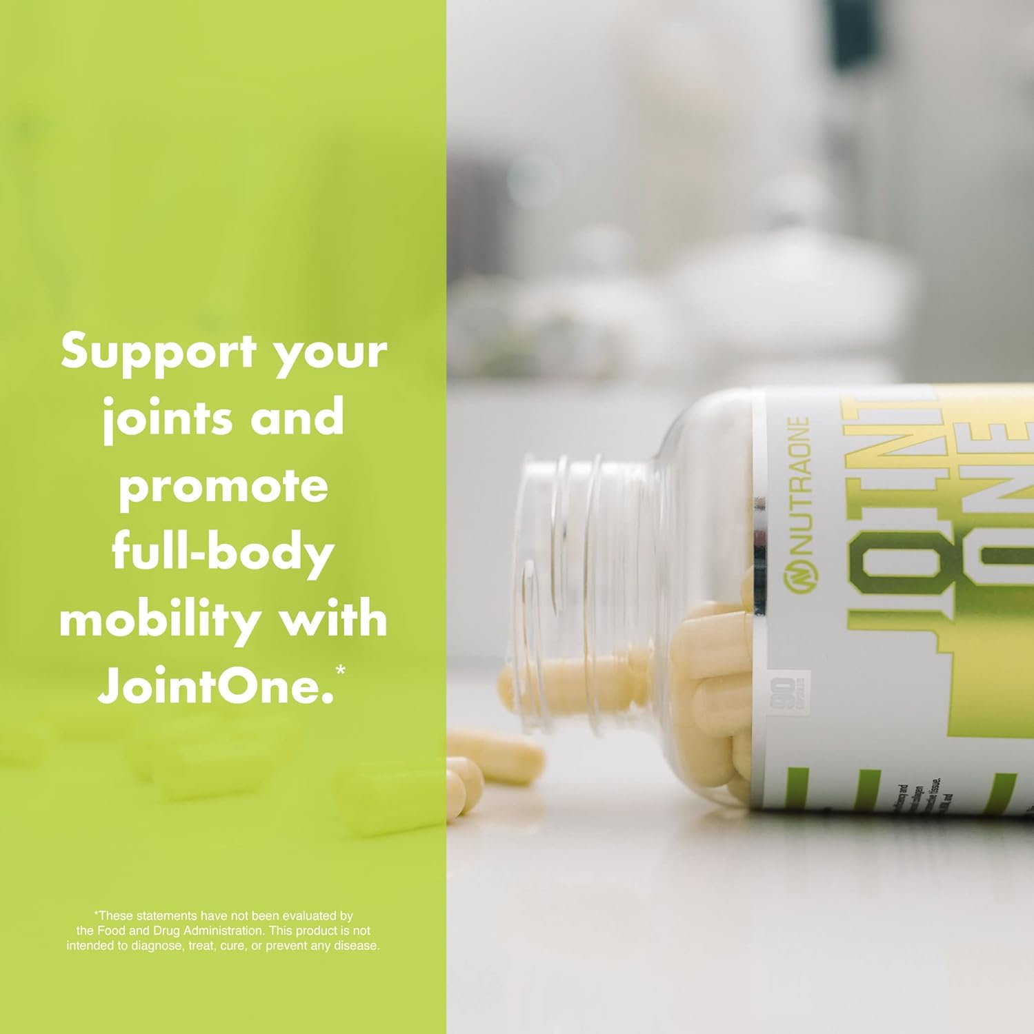 NutraOne JointOne Joint Support Supplement with Collagen, Glucosamine, Turmeric - 90 Capsules for Men and Women Looking to Maintain Joint Health