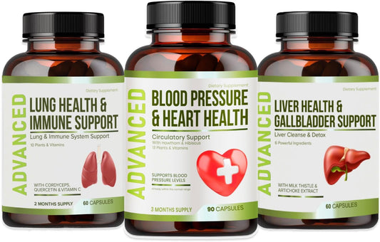 NutraPro Heart Health Supplement - Natural Blood Pressure & Circulation Support with Hawthorn Berry & Hibiscus - Vitamins for Hypertension & Heart Health