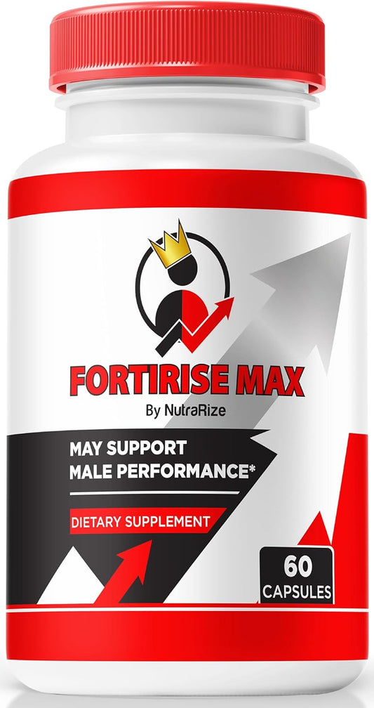 NutraRize Fortirise Max for Men - Natural Stamina & Energy Support Pills (60 Capsules)