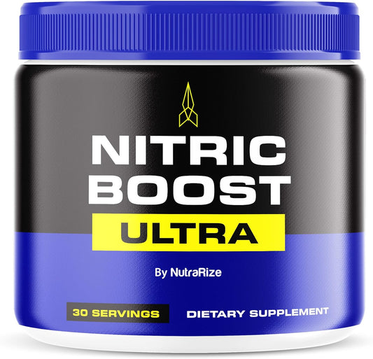 NutraRize Nitric Boost Ultra Powder - Official Formula for Energy & Blood Flow - 30 Servings