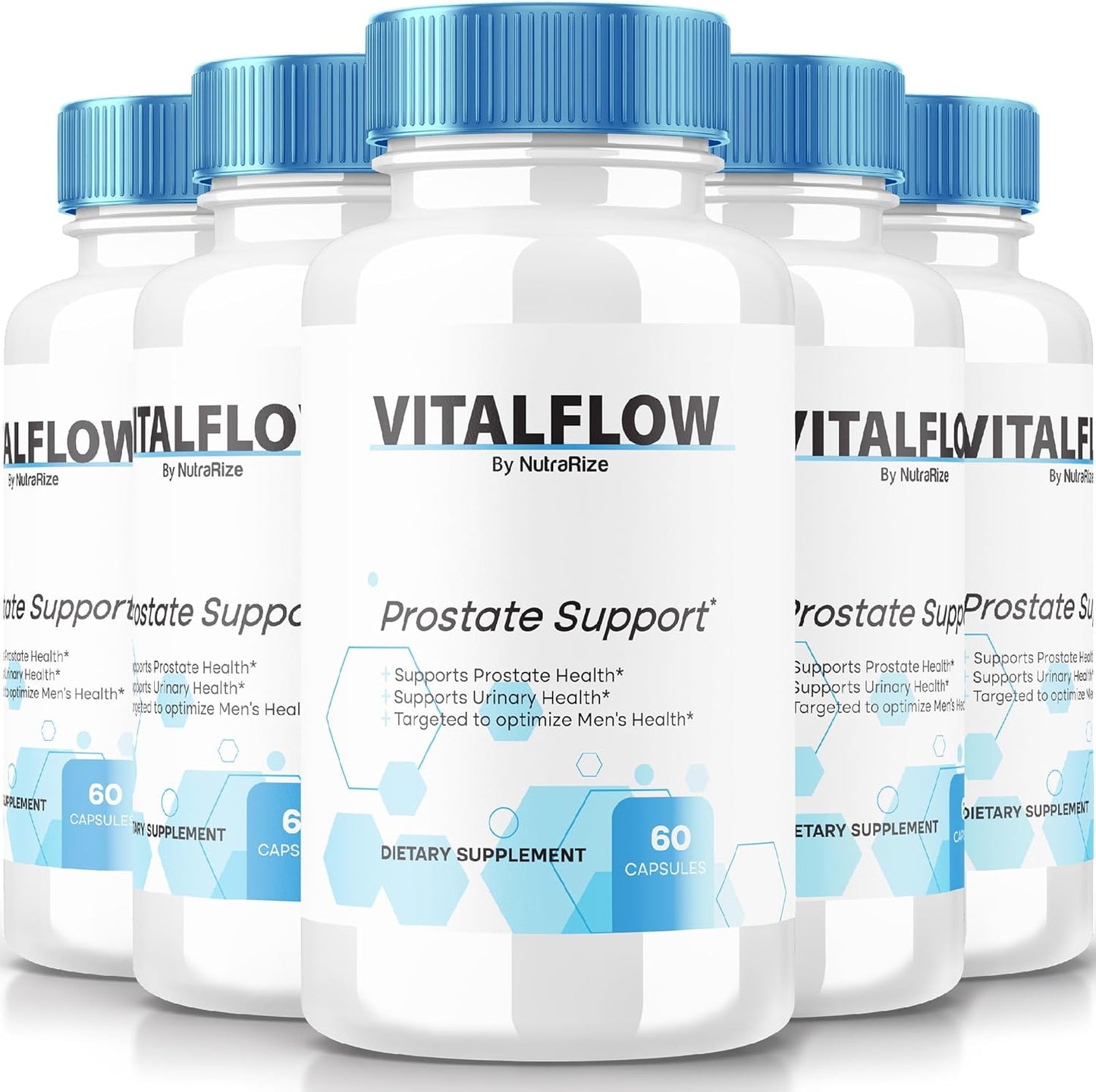 NutraRize VitalFlow Prostate Support Formula - 5 Pack (300 Capsules) for Maximum Strength Wellness