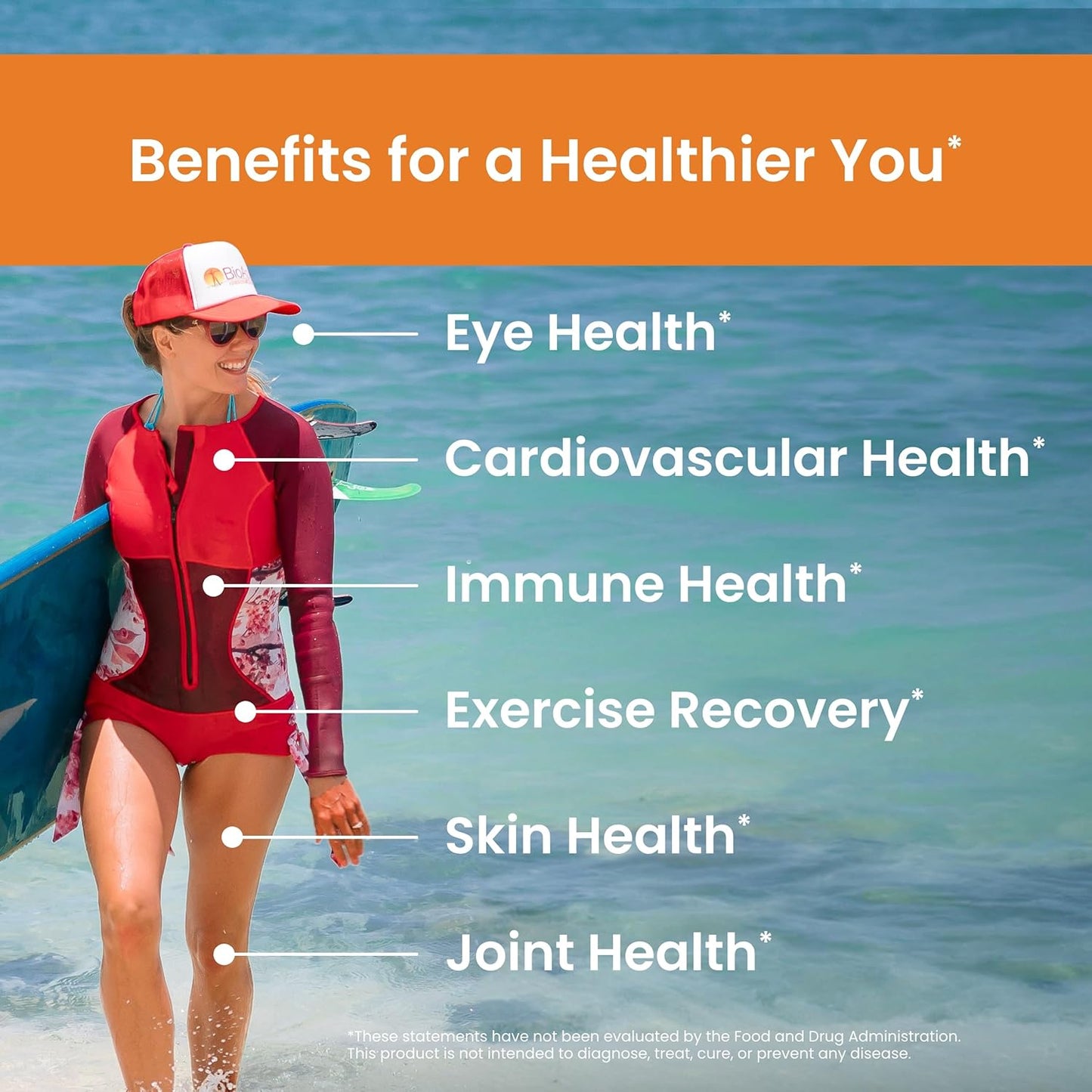 Nutrex Hawaii BioAstin Astaxanthin 12mg - 50 Softgels - Premium Antioxidant Supplement for Eye, Skin, Joint & Immune Health - Non-GMO & Gluten-Free