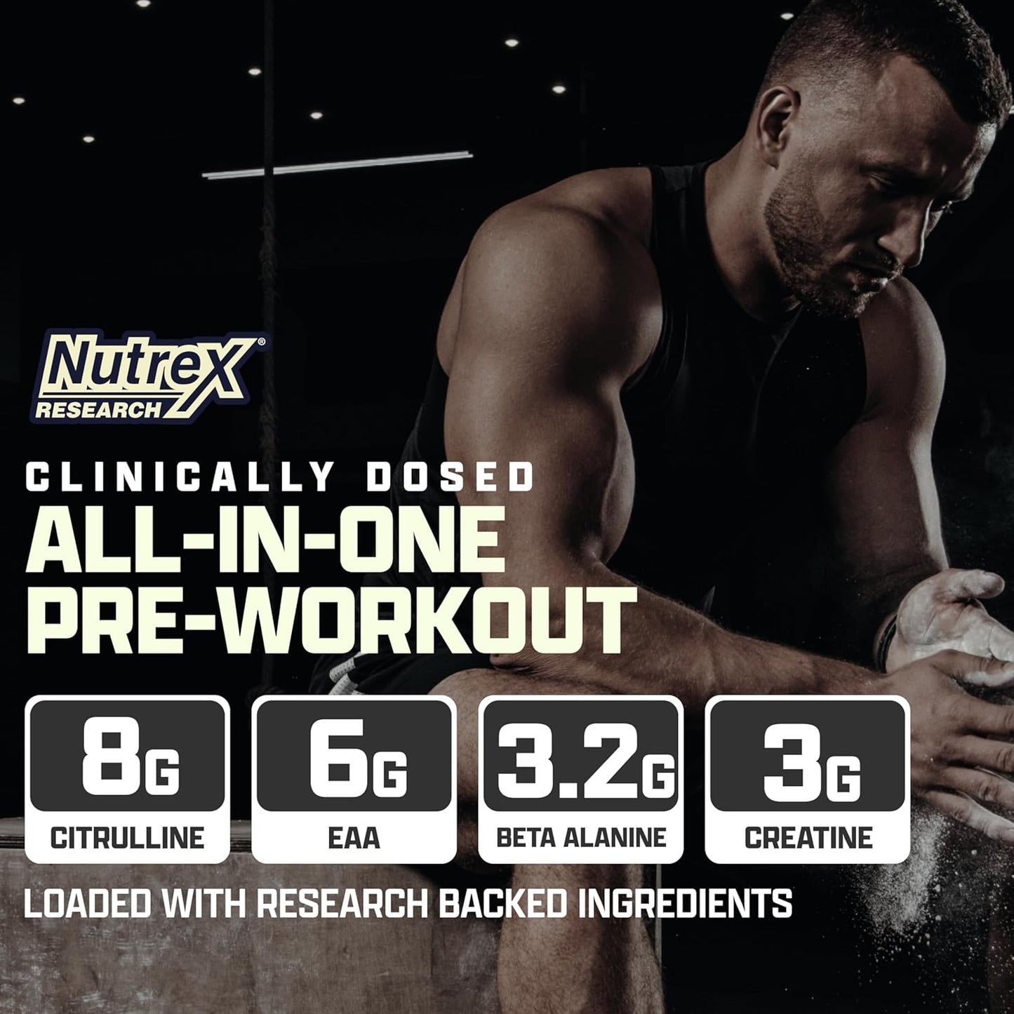 Nutrex Outlift Pre Workout Powder: Clinically Dosed with Creatine, 8G Citrulline, EAA for Energy, Performance, Pump - Preworkout Supplement for Men & Women - Berried Alive - 22 Servings