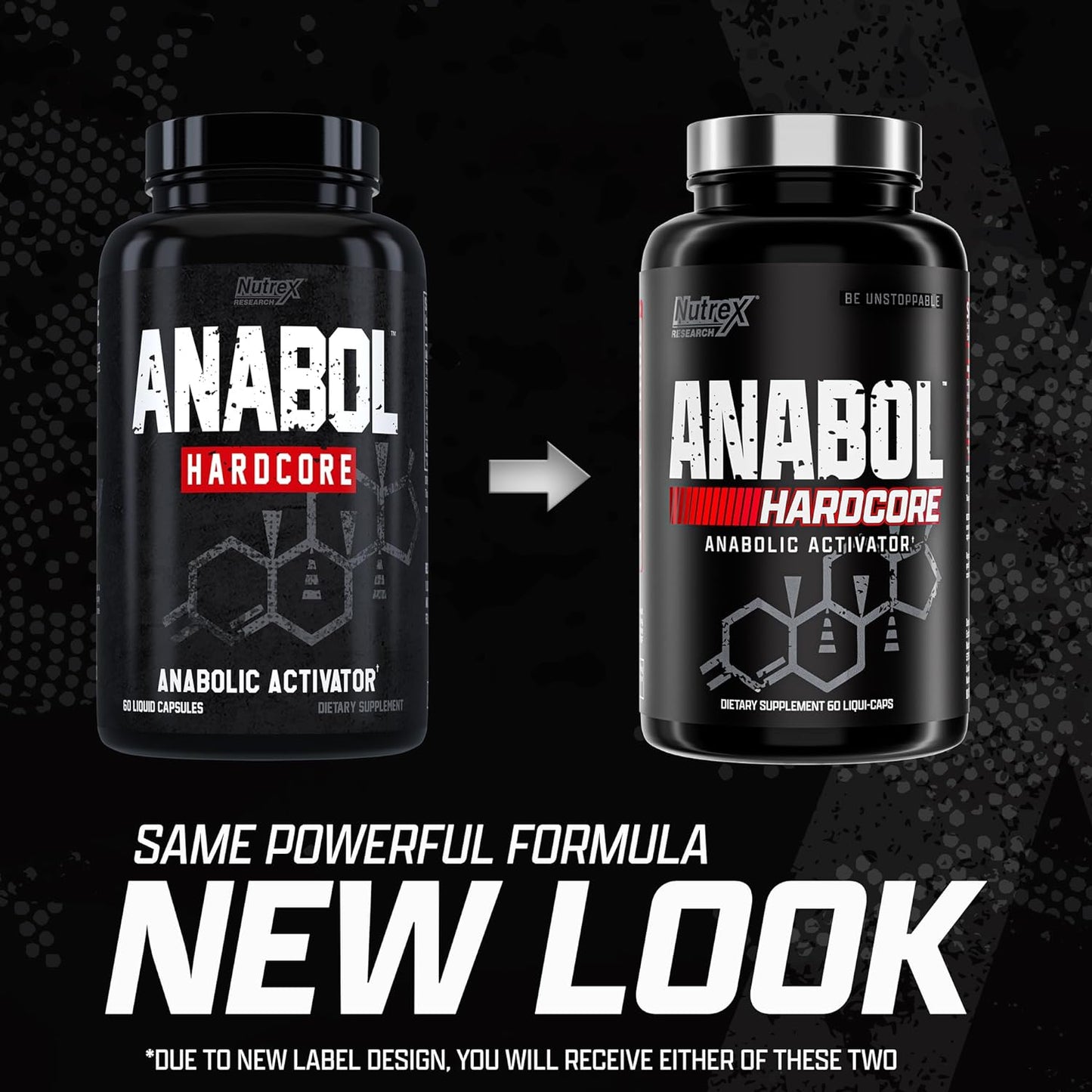 Nutrex Research Anabol Hardcore: Muscle Builder and Hardening Agent, 60 Pills - Anabolic Activator for Strength