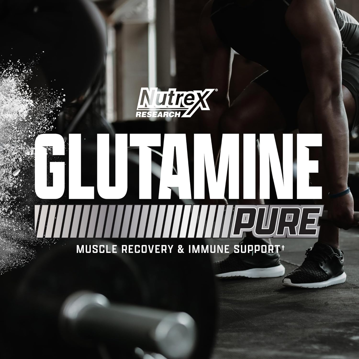 Nutrex Research L-Glutamine Powder - 1000g, 200 Servings, Unflavored Supplement