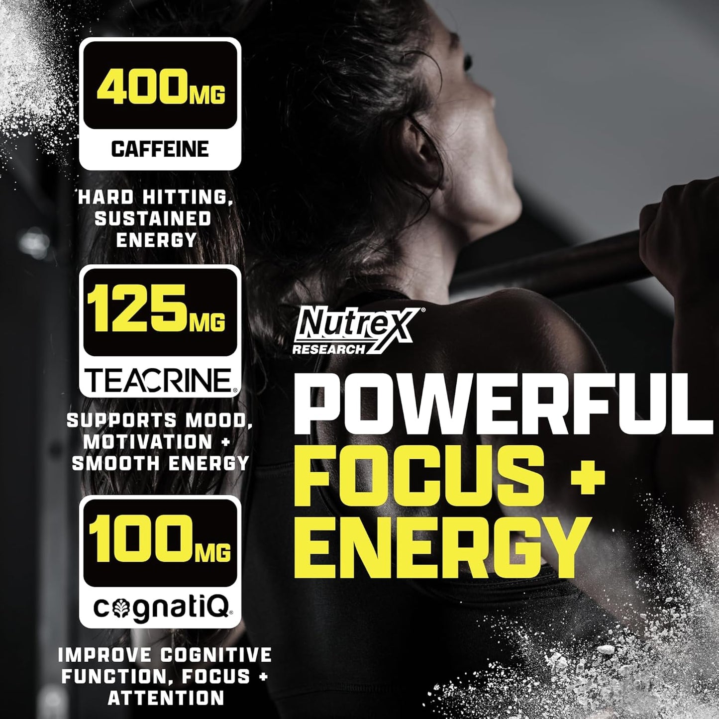 Nutrex Research OUTLIFT Amped Max Dosed Pre Workout Powder - Blueberry Lemonade Flavor