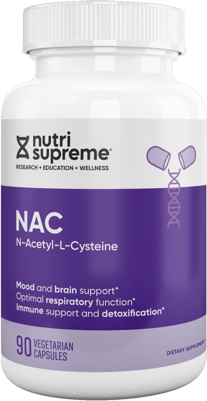 Nutri-Supreme NAC 600mg Dietary Supplement Capsules for Liver and Immune Support