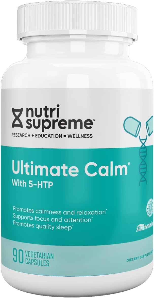 Nutri-Supreme Ultimate Calm with 5-HTP for Quality Sleep - Natural Mood Support - 90 Capsules