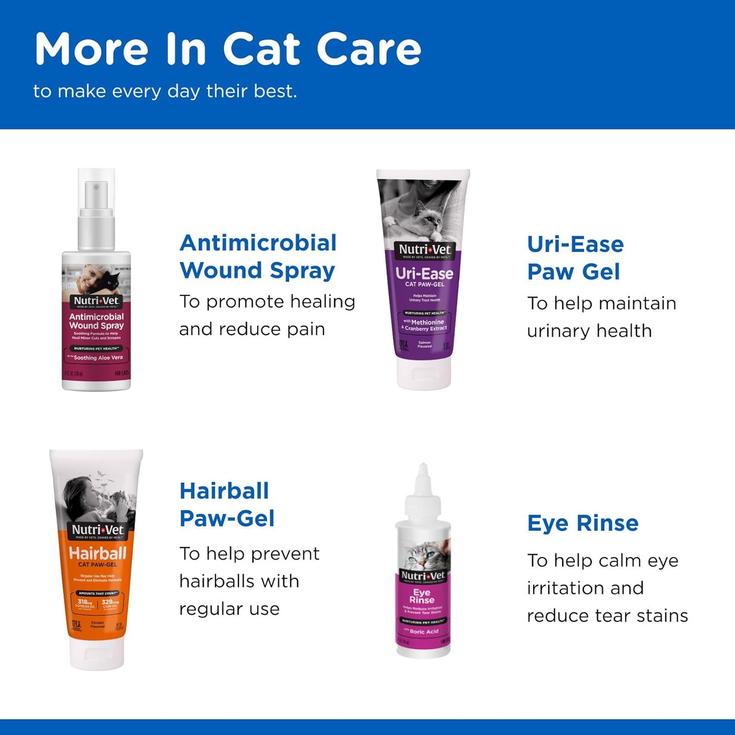 Nutri-Vet Multi-Vite Cat Multivitamin Paw Gel | Tasty & Easy-to-Give Vitamins | 3 oz Tube