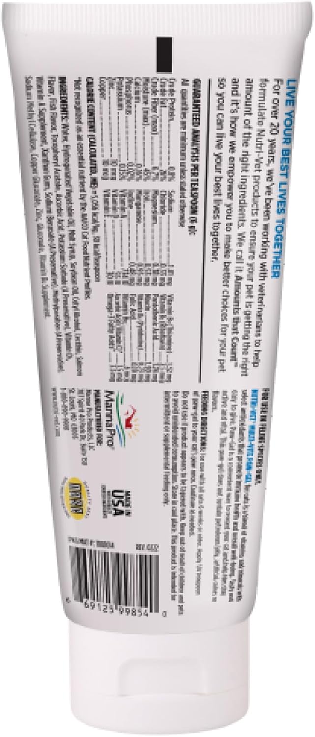 Nutri-Vet Multi-Vite Cat Multivitamin Paw Gel | Tasty & Easy-to-Give Vitamins | 3 oz Tube