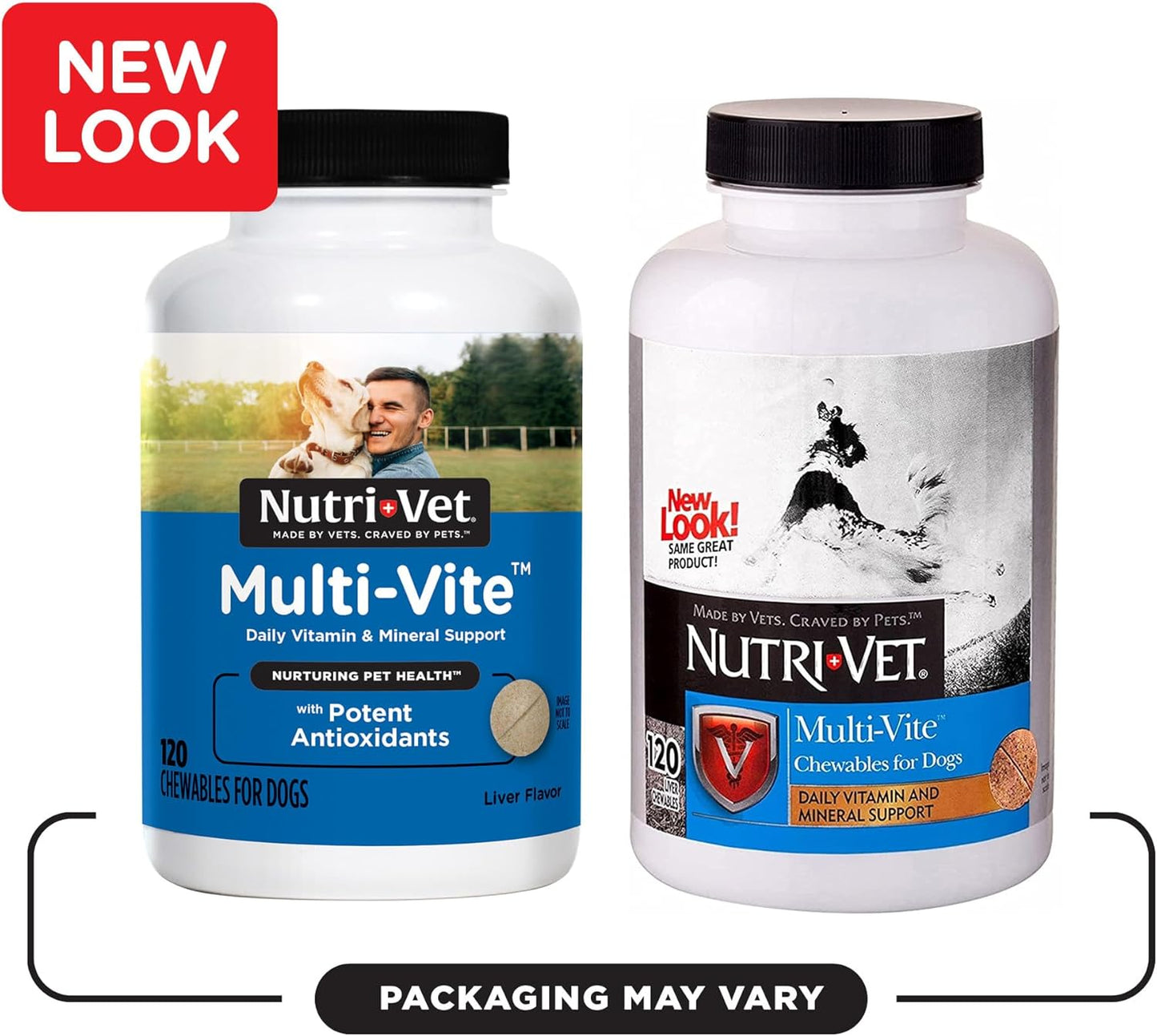 Nutri-Vet Multi-Vite Chewables for Adult Dogs | 120 Count | Daily Vitamins and Minerals for Peak Health