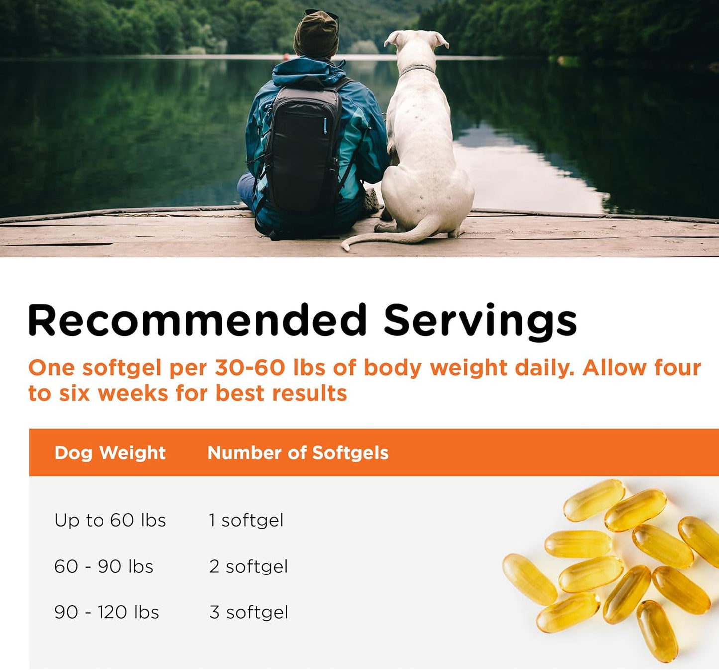 Nutri-Vet Omega-3 Fish Oil Supplements for Dogs - Promotes Healthy Skin & Coat - Supports Dog Shedding & Dandruff Relief - 100 Softgels