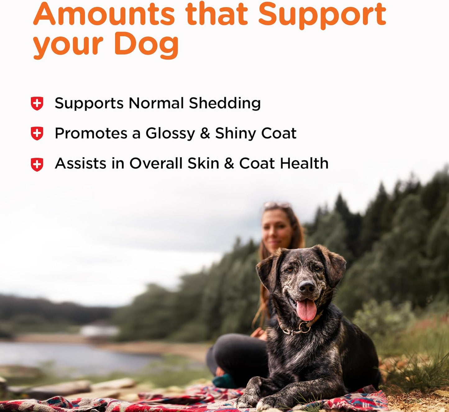 Nutri-Vet Omega-3 Fish Oil Supplements for Dogs - Promotes Healthy Skin & Coat - Supports Dog Shedding & Dandruff Relief - 100 Softgels
