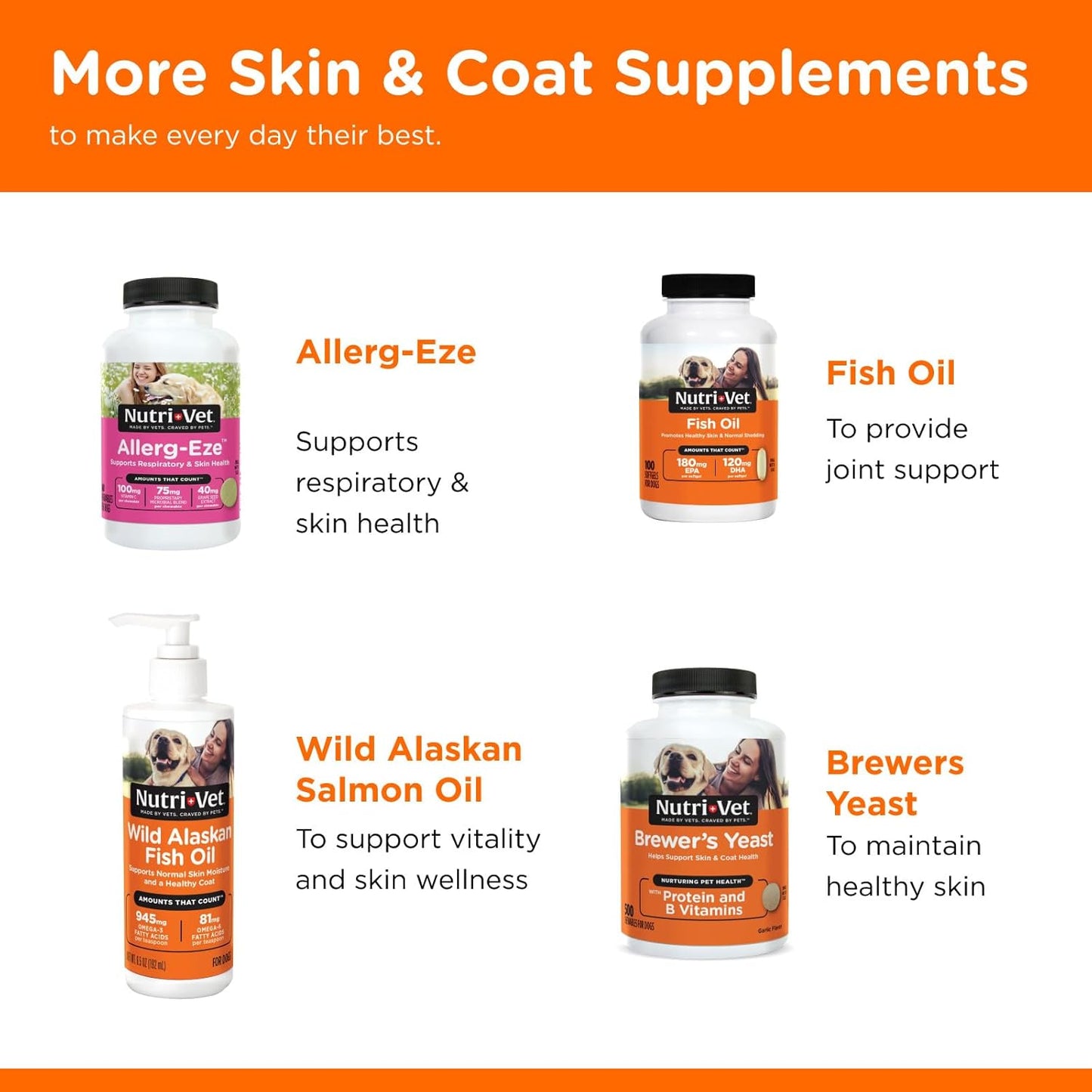 Nutri-Vet Shed Defense Soft Chews for Dogs - 60 Chews - Promotes Healthy Coat and Reduces Shedding