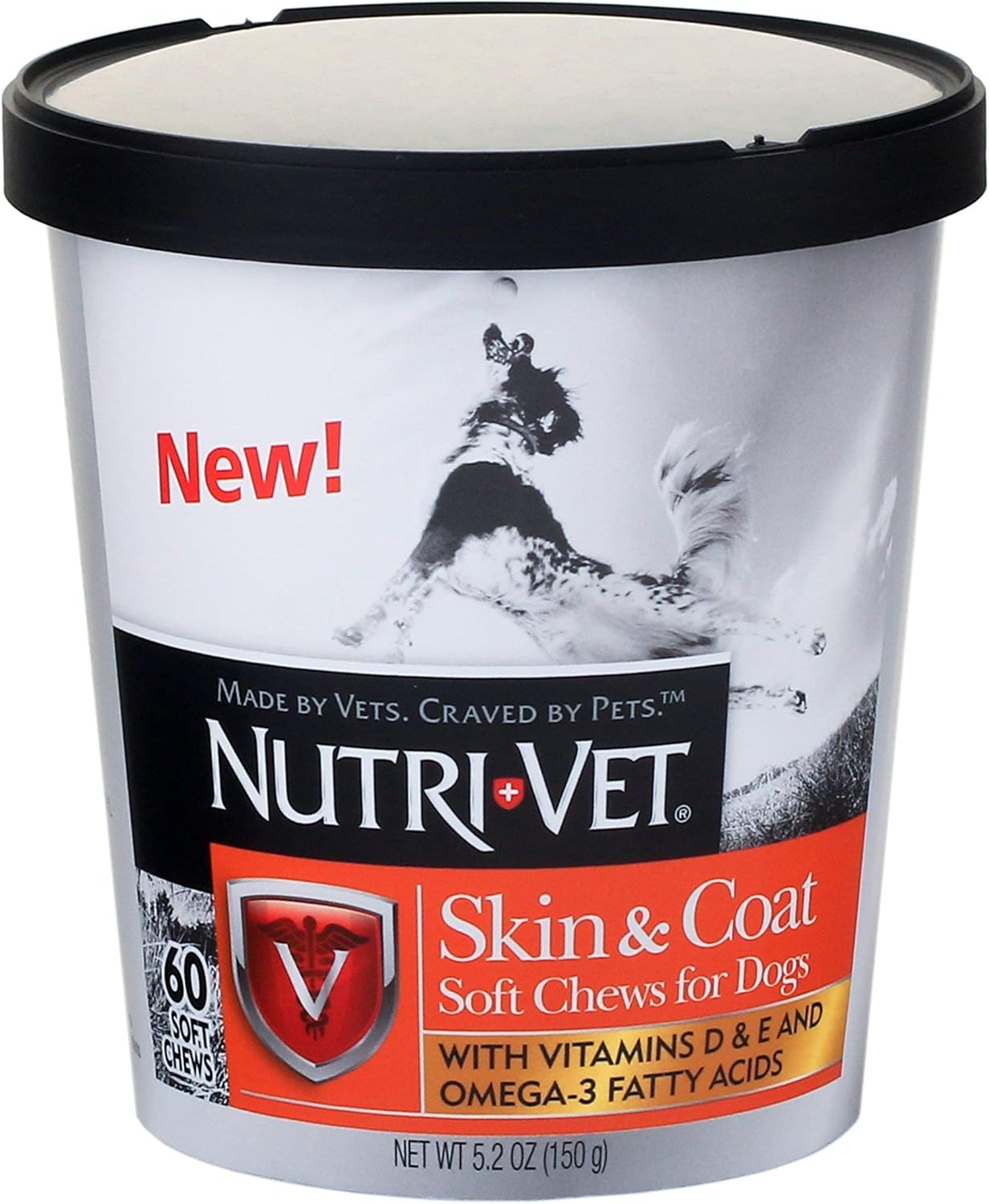 Nutri-Vet Skin and Coat Health Soft Chews - 60 Count
