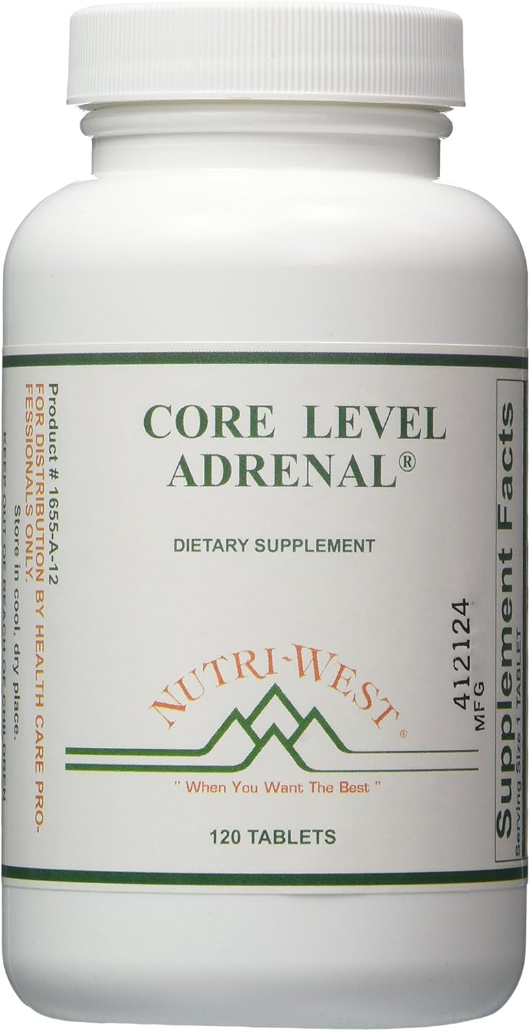 Nutri-West Core Level Adrenal 120 - Natural Adrenal Support Supplement