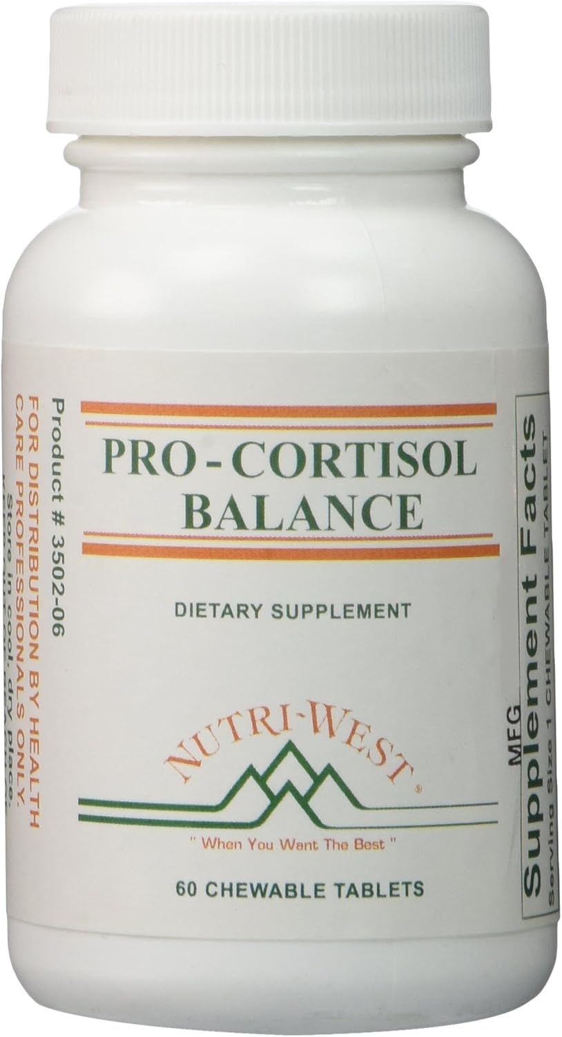 Nutri-West Pro-Cortisol Balance Chewable Tablets - 60 Count