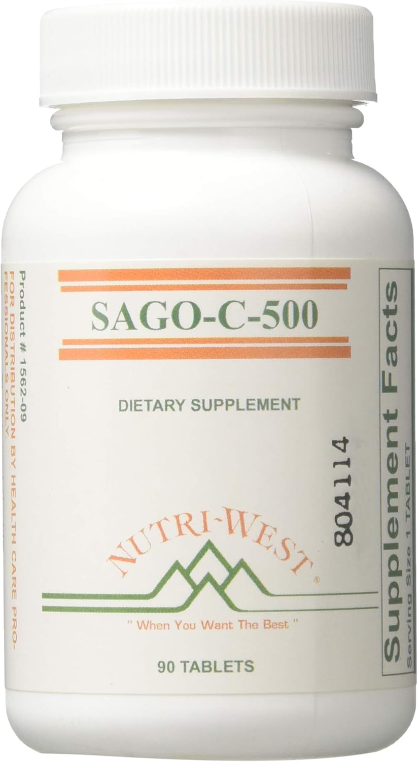 Nutri-West Sago-C-500 90 Tablets - High-Quality Vitamin C Supplement from Nutri-West