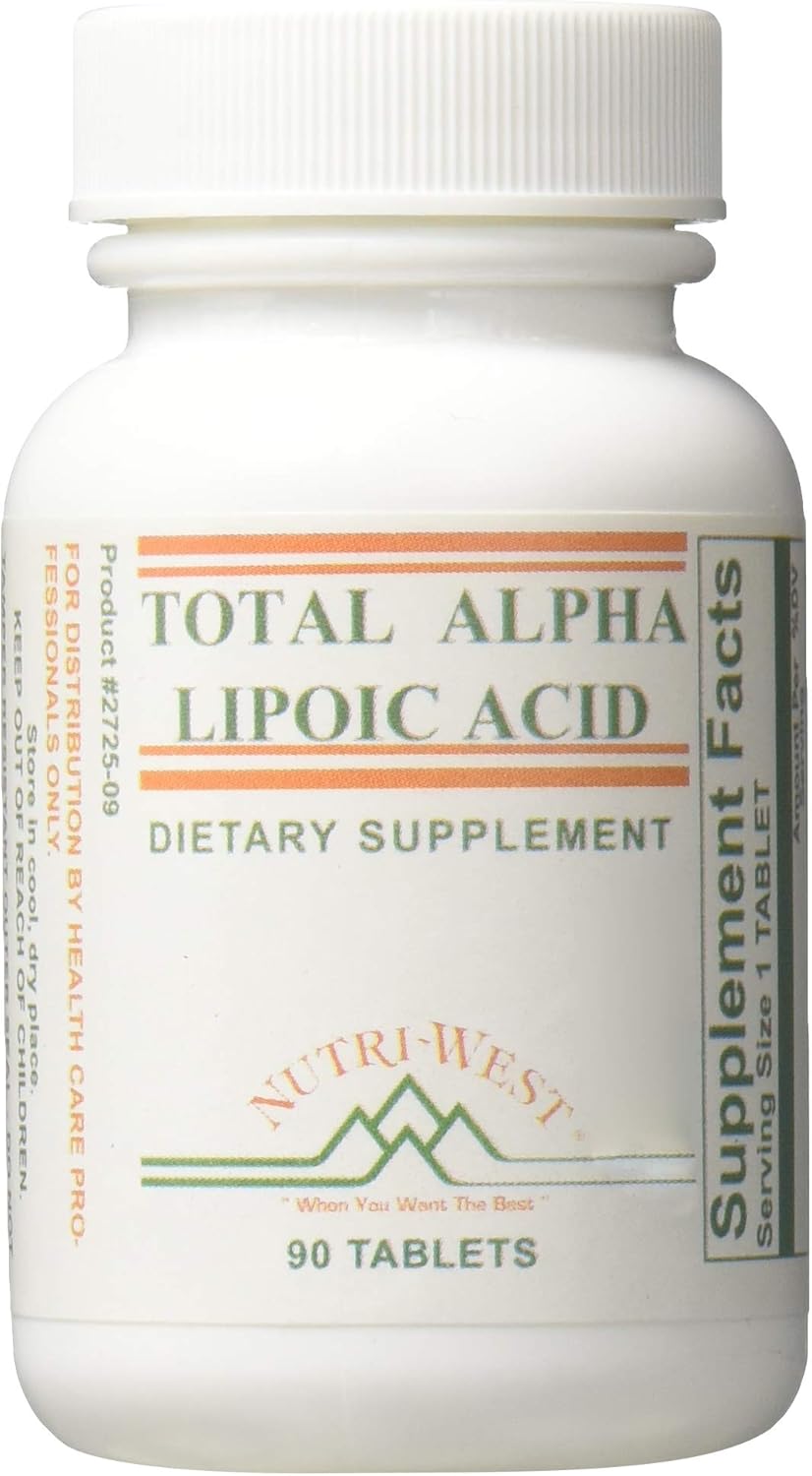 Nutri-West Total Alpha Lipoic Acid Supplement - 90 Capsules
