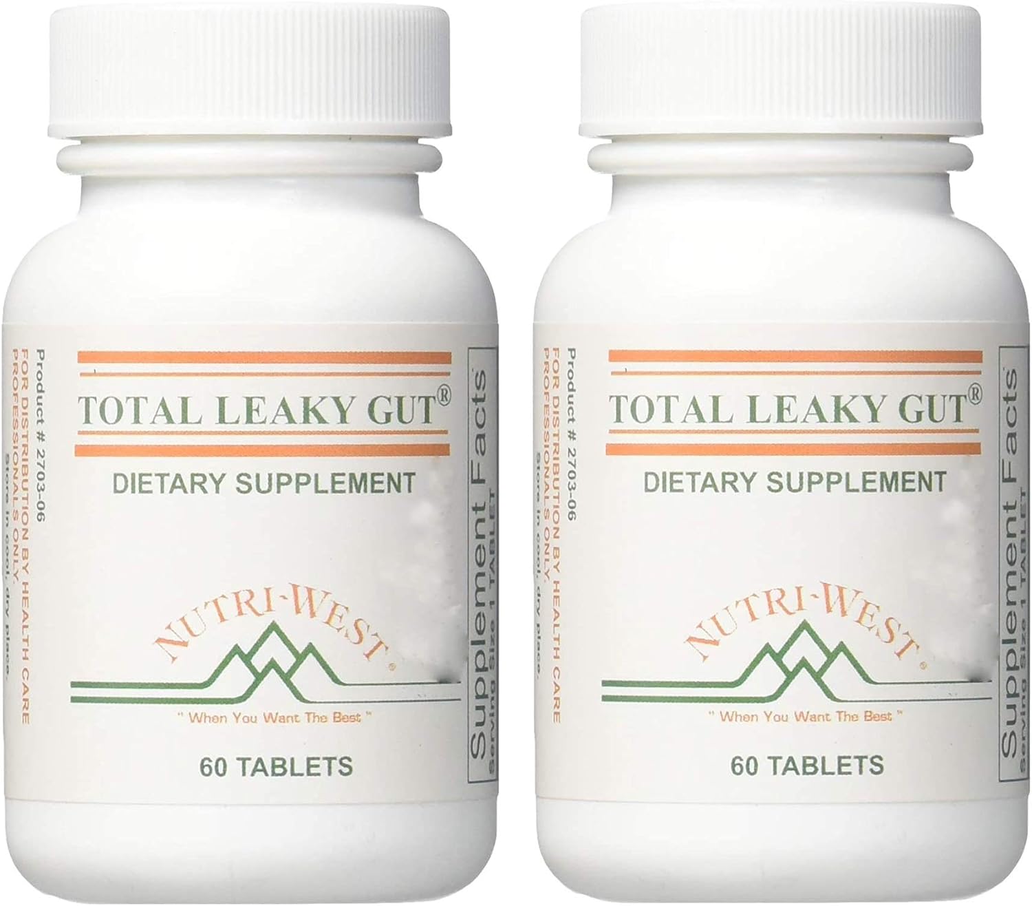 Nutri-West Total Leaky Gut 60 Supplement - Pack of 2