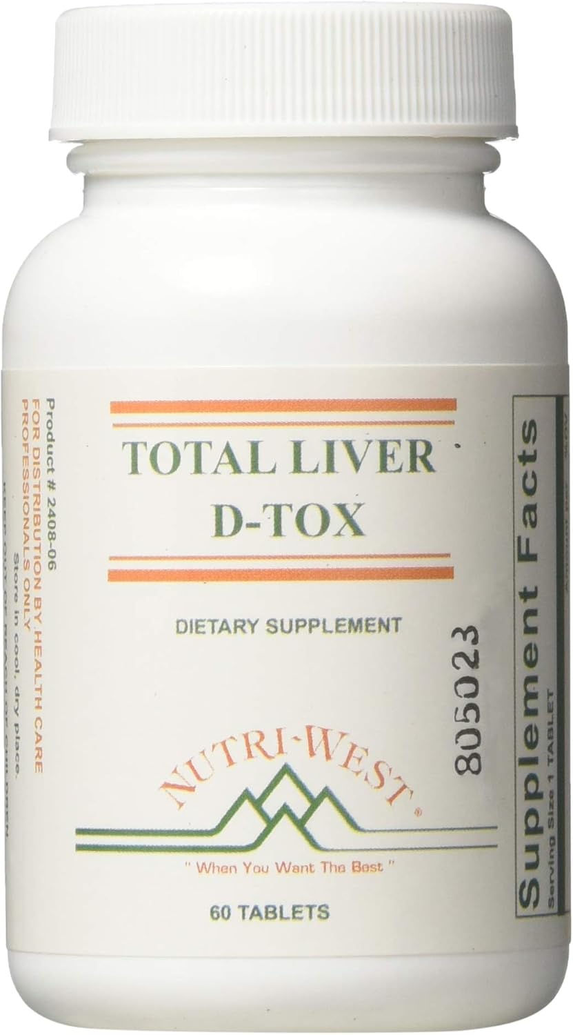 Nutri-West Total Liver-D-Tox 60 Capsules for Liver Health by Nutri-West