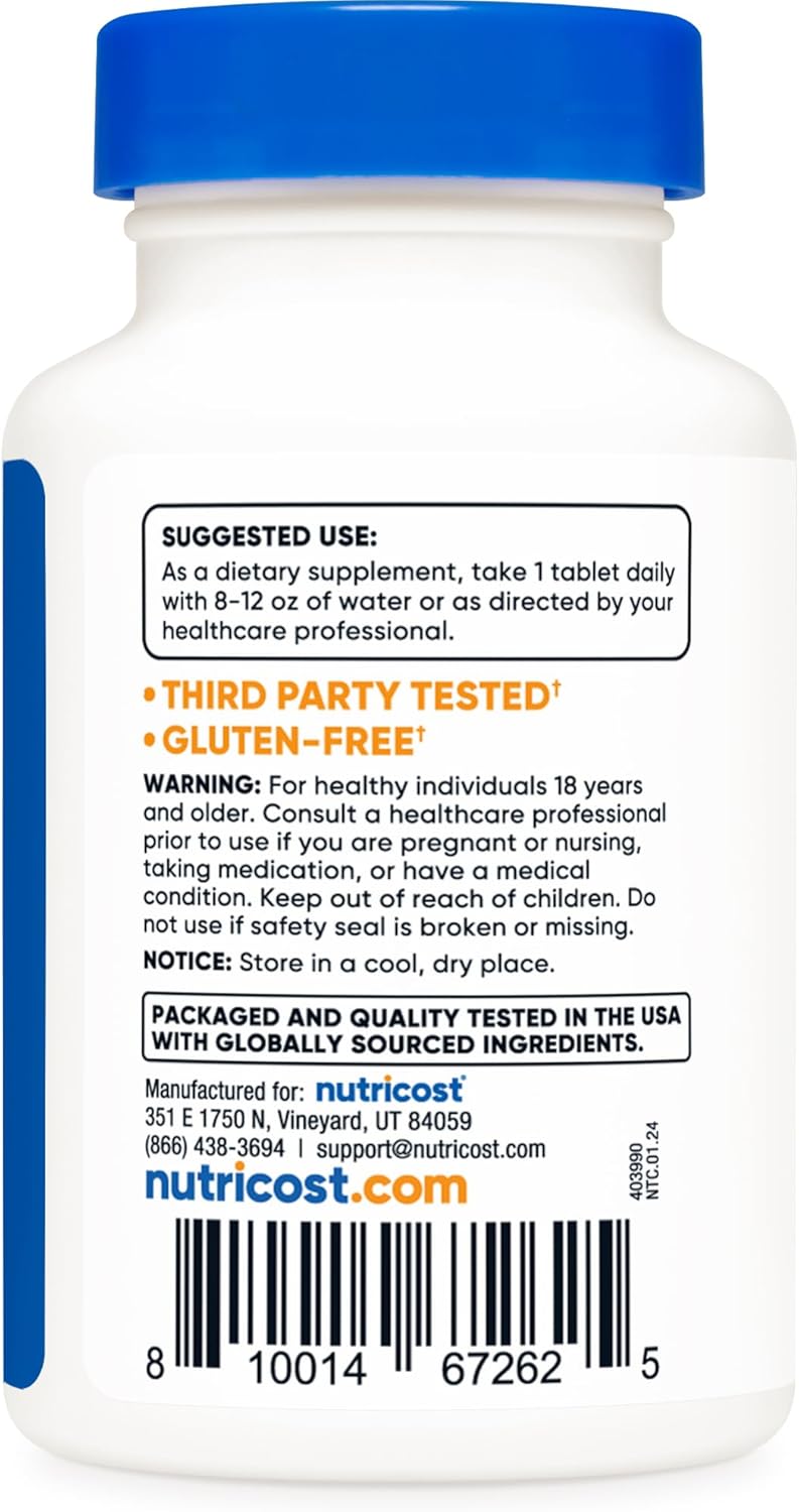Nutricost Kelp Tablets 325mcg Iodine 240 Tablets Non-GMO Gluten Free Supplement
