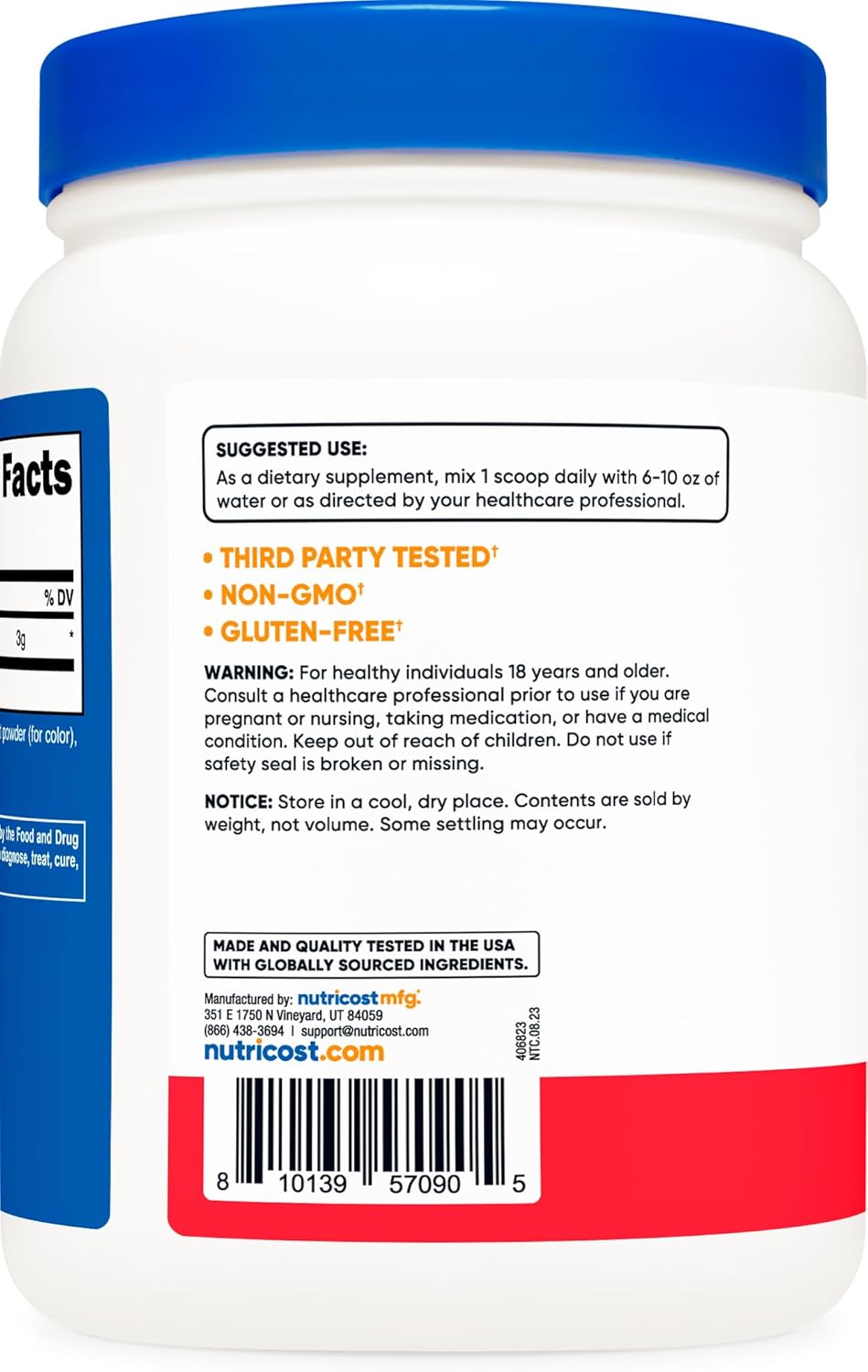 Nutricost L-Citrulline Malate 2:1 (600g) Fruit Punch Powder - Muscle Performance & Nitric Oxide Booster for Workouts - 75 Servings
