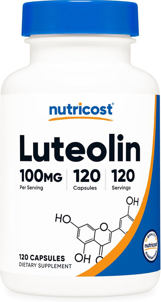 Nutricost Luteolin 100mg Capsules - 120 Count, Vegetarian, Non-GMO, Gluten-Free