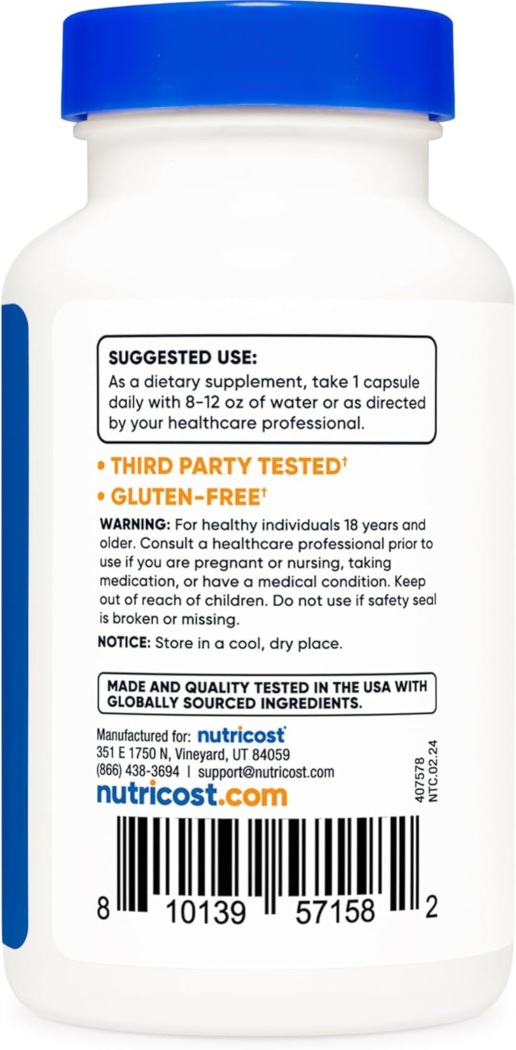 Nutricost N-Acetyl L-Tyrosine (NALT) 350mg - 120 Capsules, Gluten Free & Non-GMO Supplement