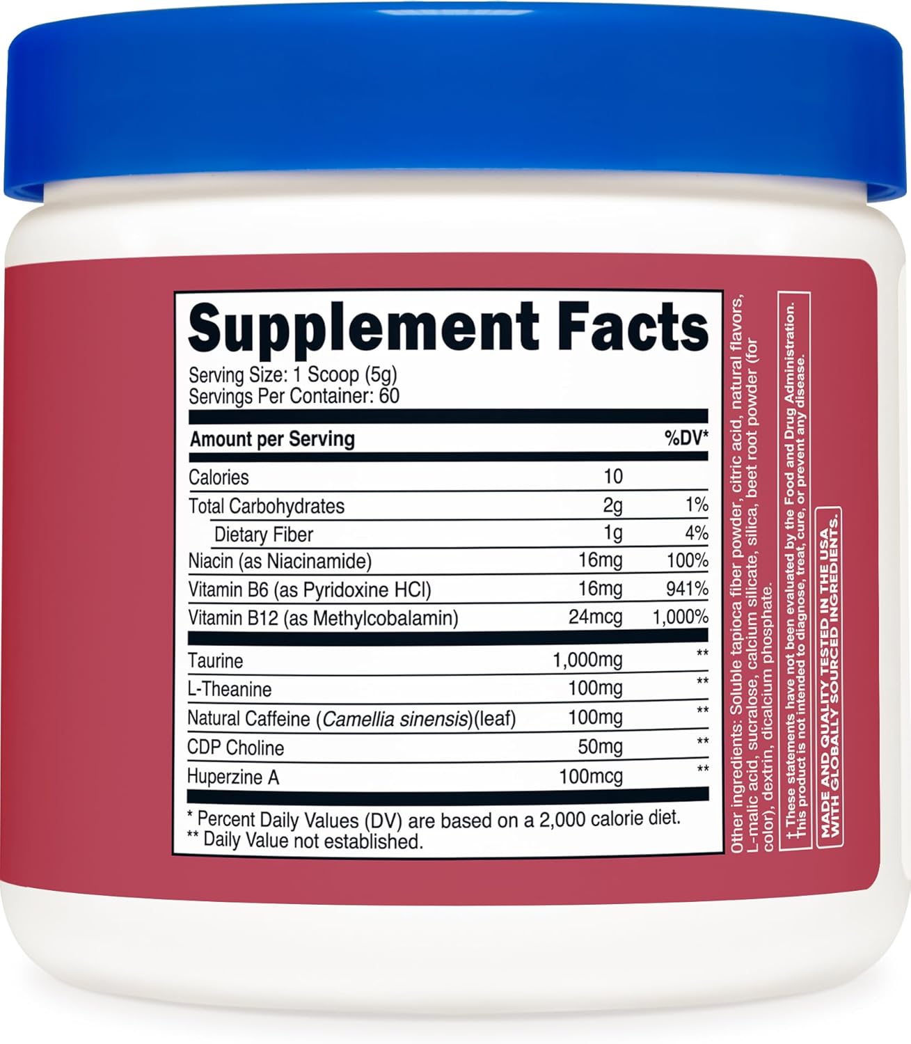 Nutricost Passionfruit Guava Energy Drink Powder - 60 Servings, Pre Workout Supplement with Natural Flavors - Non-GMO, Gluten-Free