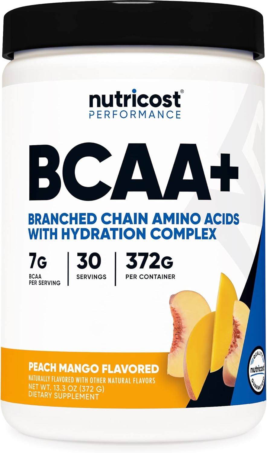 Nutricost Peach Mango BCAA Hydration Powder - 30 Servings, Gluten-Free, Non-GMO - Amino Acids Hydration Complex