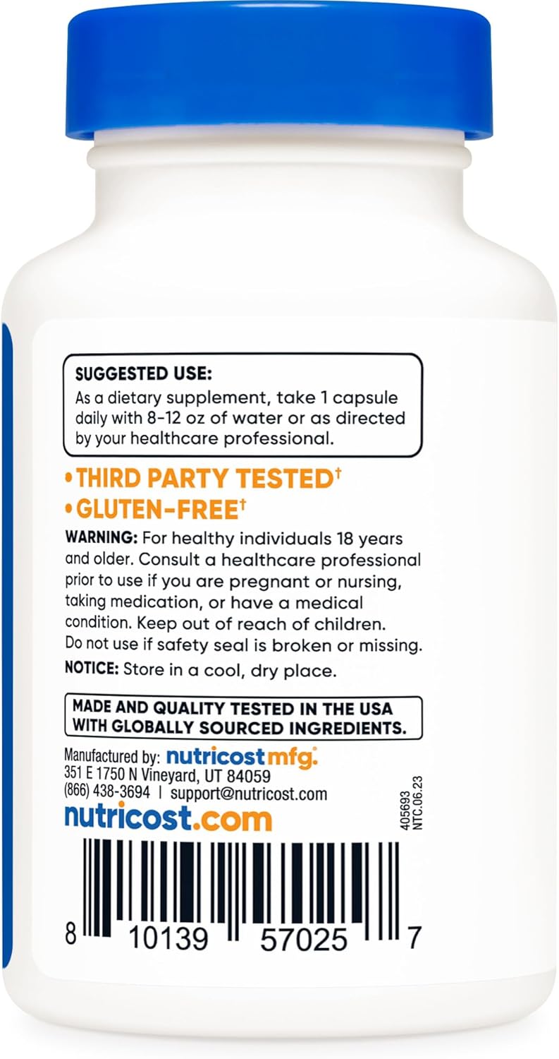 Nutricost PQQ 20mg - 30 Vegetarian Capsules, Non-GMO, Gluten Free