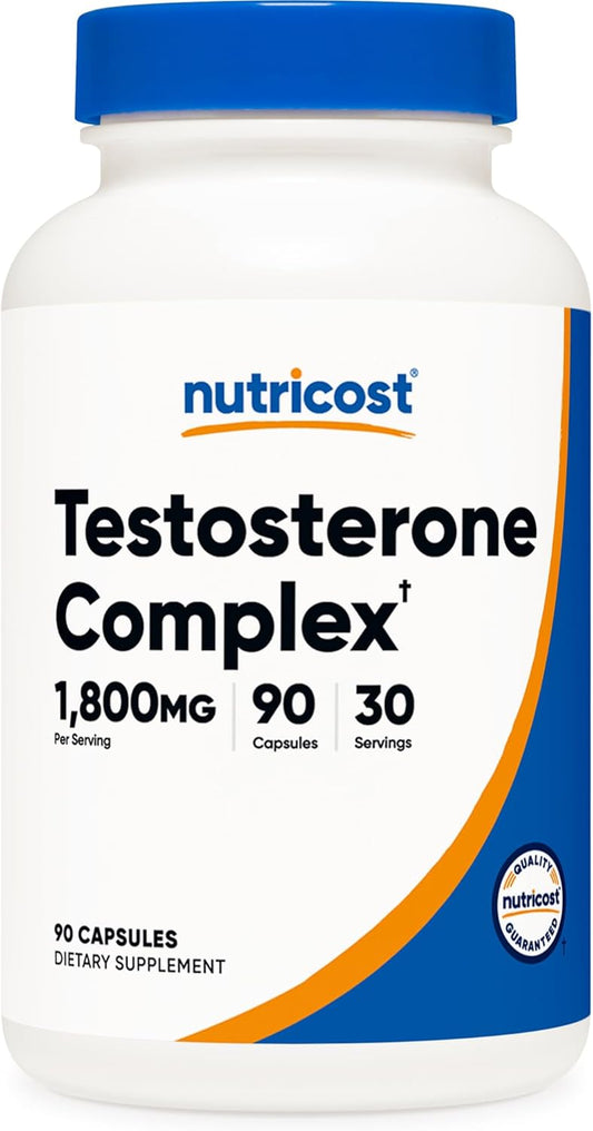 Nutricost Testosterone Support Complex - 90 Capsules with 1800mg Per Serving