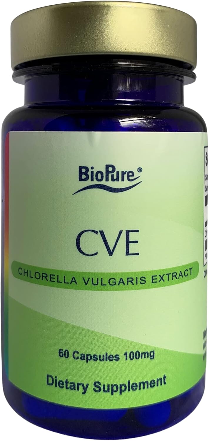 Nutrient-Dense Chlorella Vulgaris Extract Capsules for Metabolism, Detox & Immunity - Packed with Proteins, Vitamins, Minerals & Amino Acids - 60 Capsules